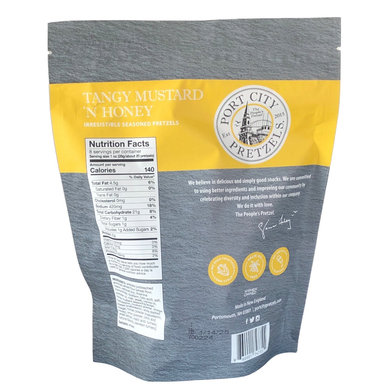 Port City Pretzels Tangy Mustard 'N Honey Maine Homestead Market