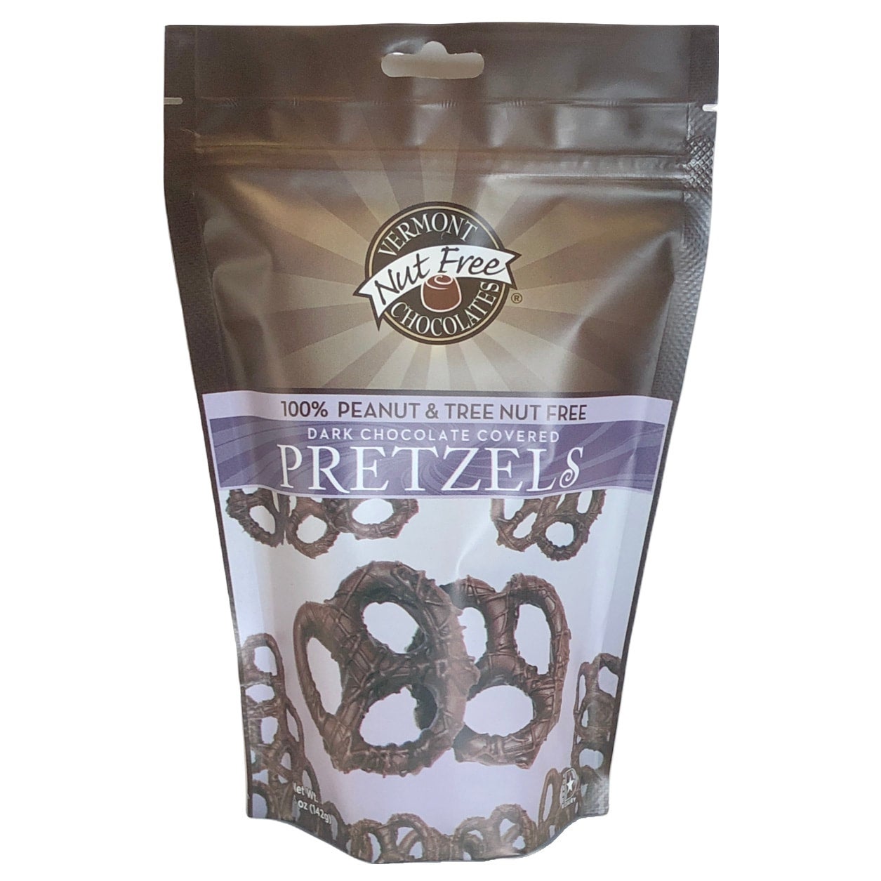 Vermont Nut Free Chocolates Dark Chocolate Covered Pretzels Maine
