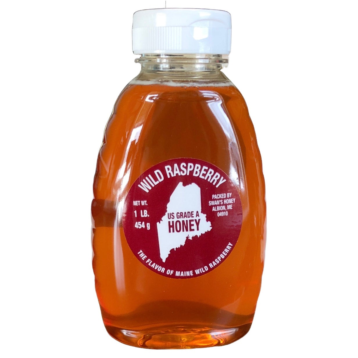 Swan's Wild Raspberry Honey 16oz | Maine Homestead Market